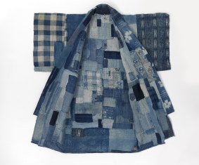 A Japanese rag kimono of the Meiji period 1868-1912.