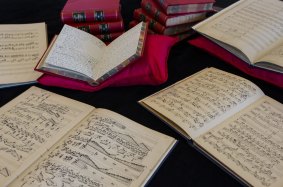 Some of Frederick Septimus Kelly's original diaries and manuscripts.