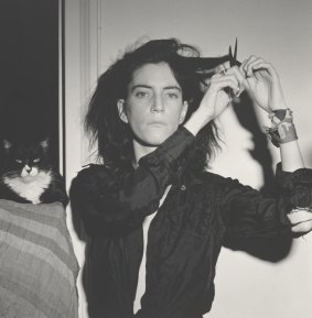 Patti Smith, as photographed by Robert Mapplethorpe.