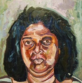 Myuran Sukumaran's painting of his mother Raji Sukumaran, <i>Untitled (Raji Sukumaran) date unknown</i>. 