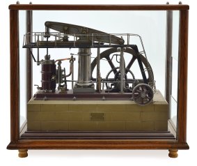 A working scale model of a beam engine which fetched a high price at auction.