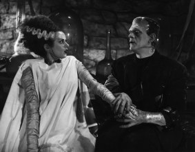Love is in the air in The Bride of Frankenstein.