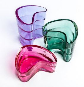 Elizabeth Kelly: Mould-blown and polished glass.
