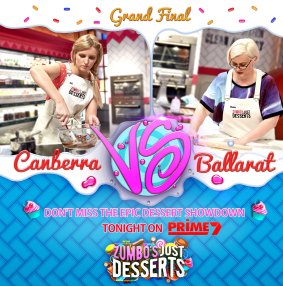 Canberra's Ali King and Ballarat's Kate Ferguson squared off in the grand final of Zumbo's Just Desserts on Tuesday night. For private capital