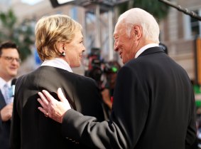 Julie Andrews and Christopher Plummer at a Hollywood gala in March to celebrate the 50th anniversary of <i>The Sound of Music</i>. 