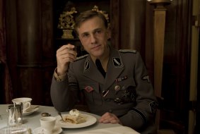 Christolph Waltz as Col Hans Lander in <i>Inglourious Basterds</i>.