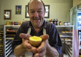 Keith Prentice at Heather Dell Bakery in Yarraville.