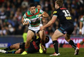 Inspired: South Sydney's Chris Grevsmuhl dedicates his games to his mum and grandmother.