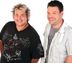 Scotty Masters and Nigel Johnson aka Scotty and Nige from Canberra 104.7 - the highest rating station in the last survey.