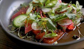 Town Hall Hotel's trout starter