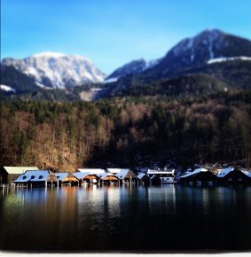 Picture perfect: Christmas Day at Lake Konigssee.