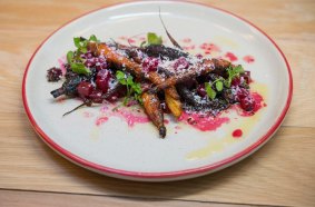 The heritage carrots, quinoa and beets.