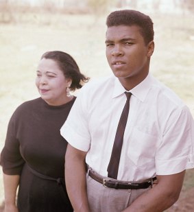Ali in 1963 with his mother Odessa Grady Clay before the name change. 