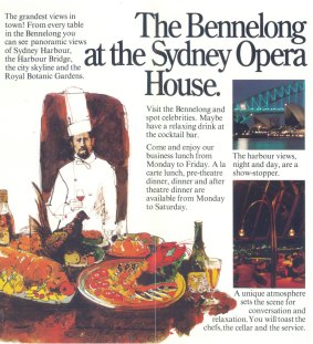 Bennelong Restaurant brochure c. 1977.