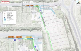 A preliminary diagram of the Boowaggan Road park 'n' ride, according to an expressions-of-interest document published on the government's tender website.
