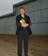Susan McLaine runs a book program in a Victorian prison. Picture by JOE ARMAO