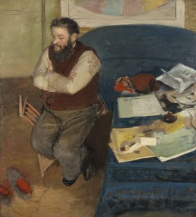 Diego Martelli by Edgar Degas depicts a good friend of the artist.