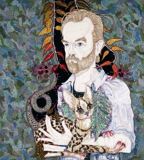 Del Kathryn Barton's 2013 Archibald Prize-winning portrait of Hugo Weaving was gifted to the actor.