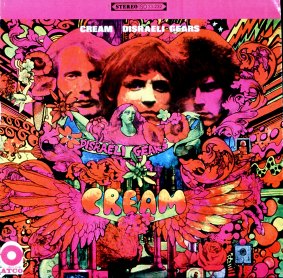 The cover of Cream's 1967 record <I>Disraeli Gears</I> by Martin Sharp. 