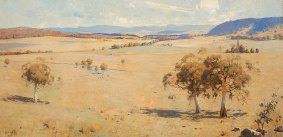 Penleigh Boyd's 'The Federal Capital site', 1913 at Canberra Museum and Gallery.