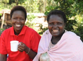 “I didn’t want her to have my life,” says Anna Ntaiya (at right) of her daughter Kakenya (left).