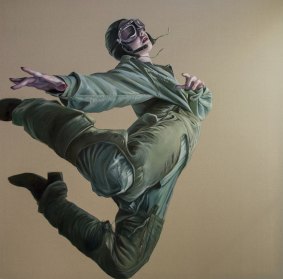 Longhurst's Dance Me To The Edge Of Reason, 2017, oil on linen 180cm x 180cm, $15,000.