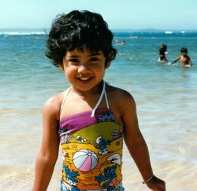 Latika Bourke at the beach in Mollymook, on the NSW South Coast.