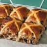 Bread Club bakery's traditional hot cross buns.