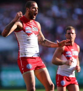 Switched: Sydney Swan Lance Franklin moved from Hawthorn to Sydney as a free agent in 2013. 