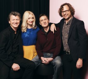 Creative team: (from left) Simon Phillips, Kate Miller-Heidke, P.J. Hogan and Keir Nuttall.