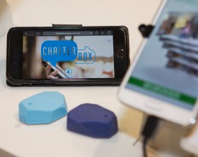 The Chatterbox app, which will give customers a futuristic retail experience.