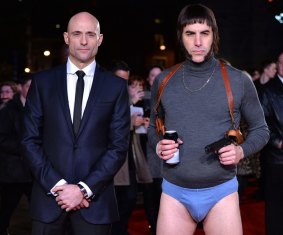 Double act: <i>Grimsby</i> stars Mark Strong and Cohen.