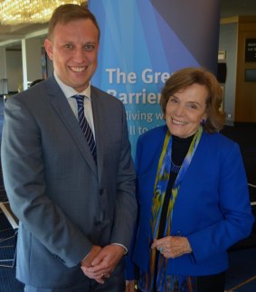 World Science Festival Brisbane 2016. Marine biologist Sylvia Earle meets Environment Minister Steven Miles.