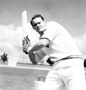 Brian Close in Sydney in January 1951 during the Ashes series.