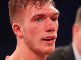 Nick Blackwell after being defeated by Chris Eubank Jnr.
 .