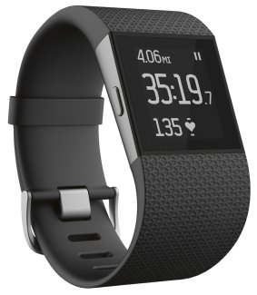 Fitbit's latest device is the 52-gram Surge.