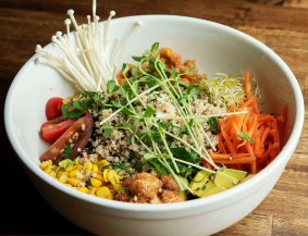 Buddha Bowl at Naked Brew  in Erskineville.