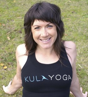Kacey Smith started her own yoga instruction business in 2012.