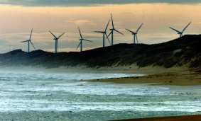 The Cape Bridgewater wind farm, which is the subject of health complaints from six residents who live within 1.6 kilometres of the project.