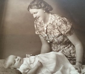 Olive, at the age of 27, with one of her three sons, Paul (Tracey Spicer's father).