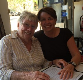 Anna Bligh with her mother, Frances Tancred.