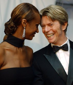 ""Marriage? In my case it is absolutely wonderful..." David Bowie with Iman in 2002 