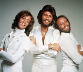 The Bee Gees in 1979:  from left, Robin Gibb, Barry Gibb and Maurice Gibb. 