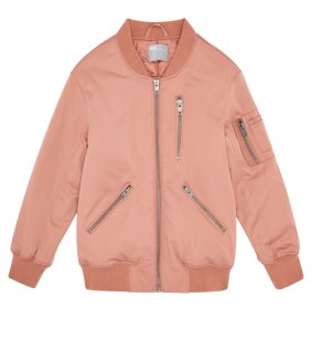 Asos bomber jacket with zip detail, $116