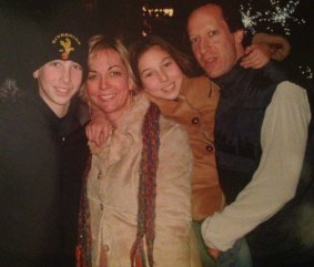 Christine and Jason Cirker with son Marlon and daughter Mia. The children spent their childhood sharing a bedroom in a Manhattan high-rise, before leaving for college.