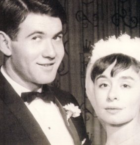 Jeanne and Richard Pratt on their wedding day in 1959