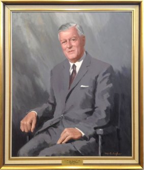 ACT Electricity Authority Chairman H A Jones. Jones was chairman from 1963-1975.