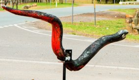 Where in Canberra last week. Congratulations to Garie Greenwood of Hall, who identified last week's photo as the "village snake" on the corner of Gladstone and Victoria streets in Hall.