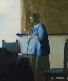 Johannes Vermeer's Woman Reading a Letter (1663).