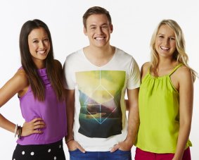 Saturday Disney presenters Teigan Nash, Nathan Morgan and Candice Dixon who are coming to Canberra next week to film an episode of the show.